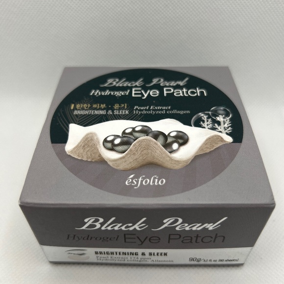 🍀 esfolio 🍀 Black Pearl Hydrogel Eye Patch Brightening Collagen Korea 🍀2024 - Picture 2 of 5